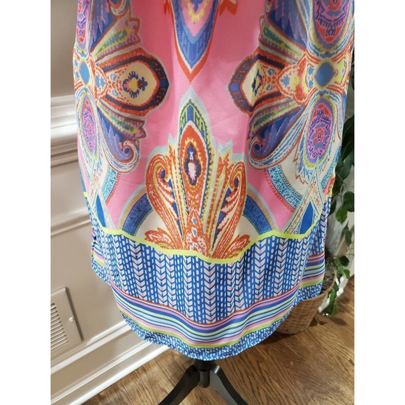 Red Camel Women's Multicolor Polyester Off The Shoulder Knee Length Dress Size M - Picture 4 of 12